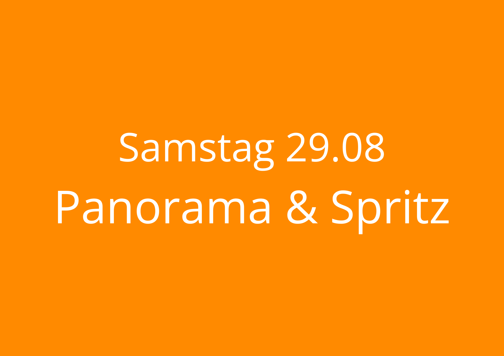You are currently viewing 🌇 PANORAMA & SPRITZ 🥂